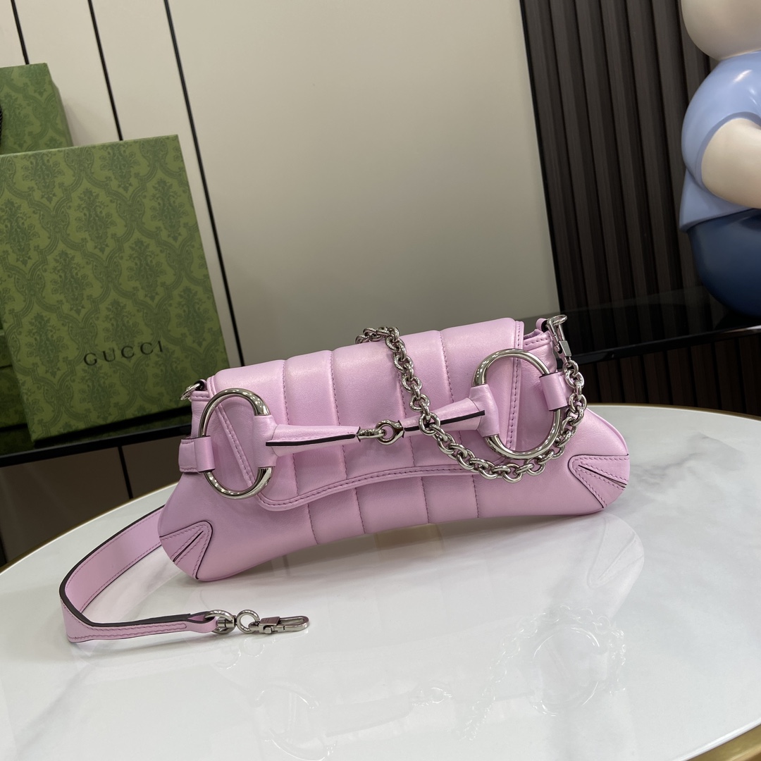 G*u*i horsebit chain small shoulder bag