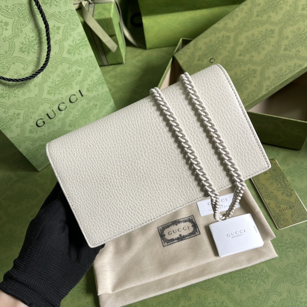 G*u*i gg marmont leather mini chain bag