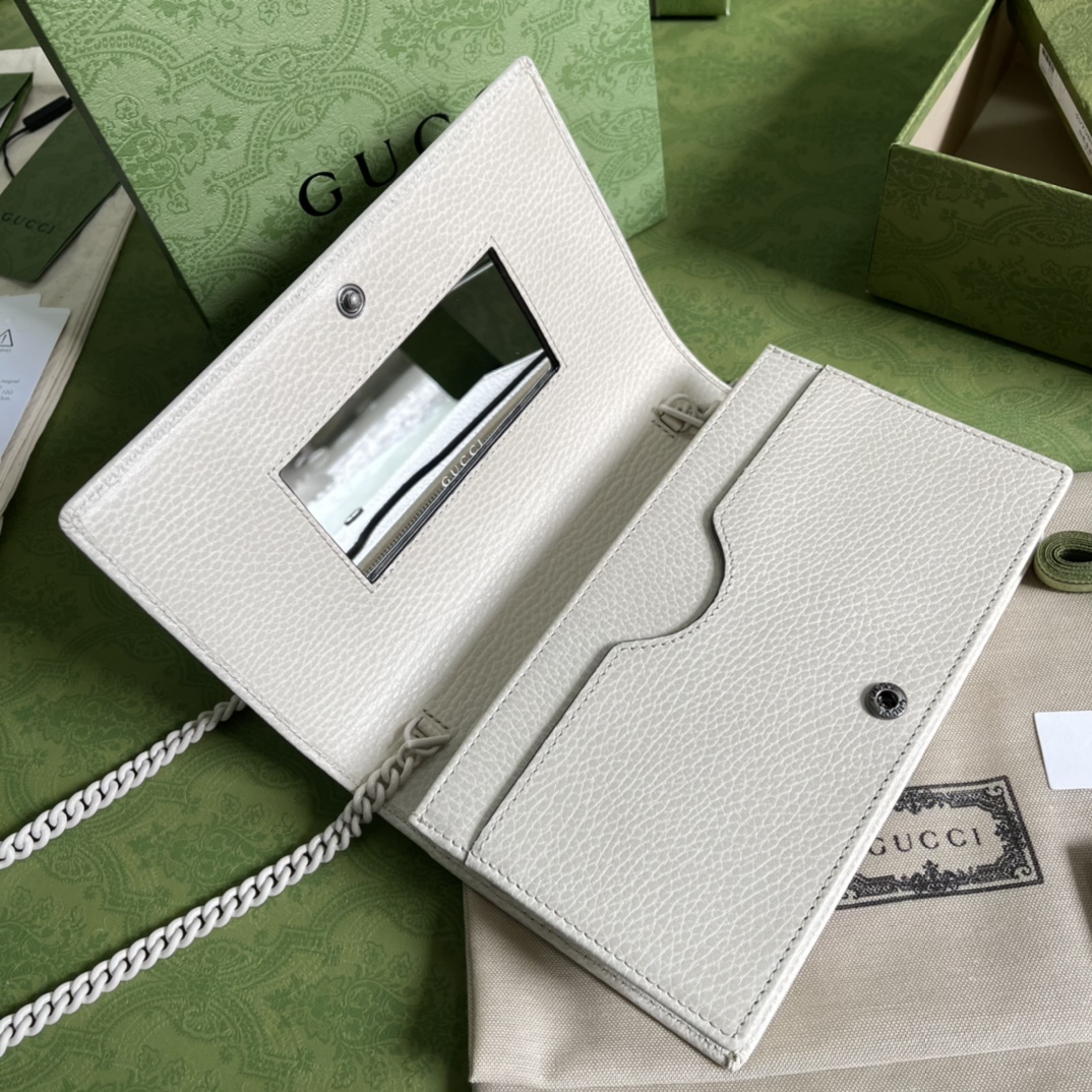 G*u*i gg marmont leather mini chain bag