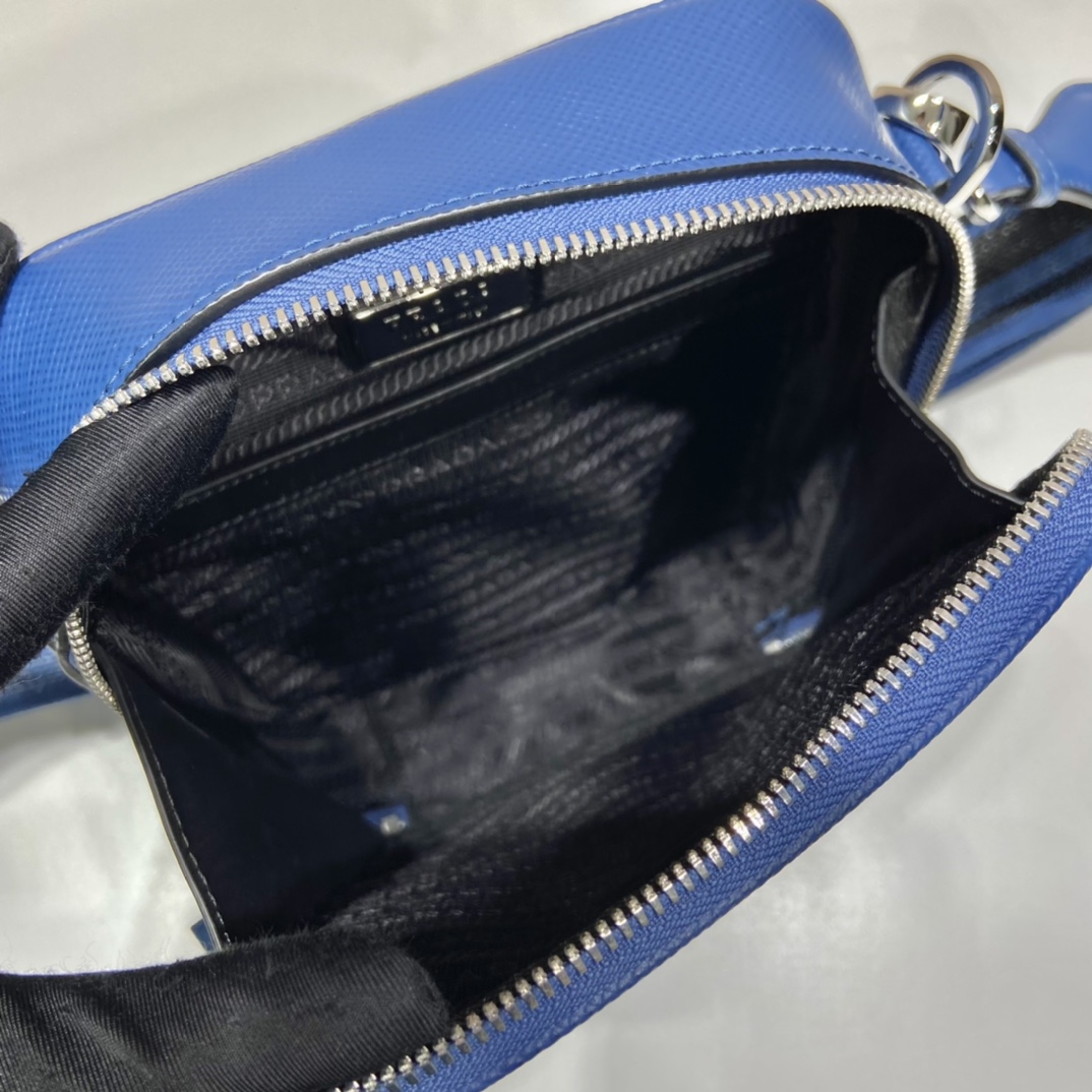 Pra*a saffiano leather shoulder bag