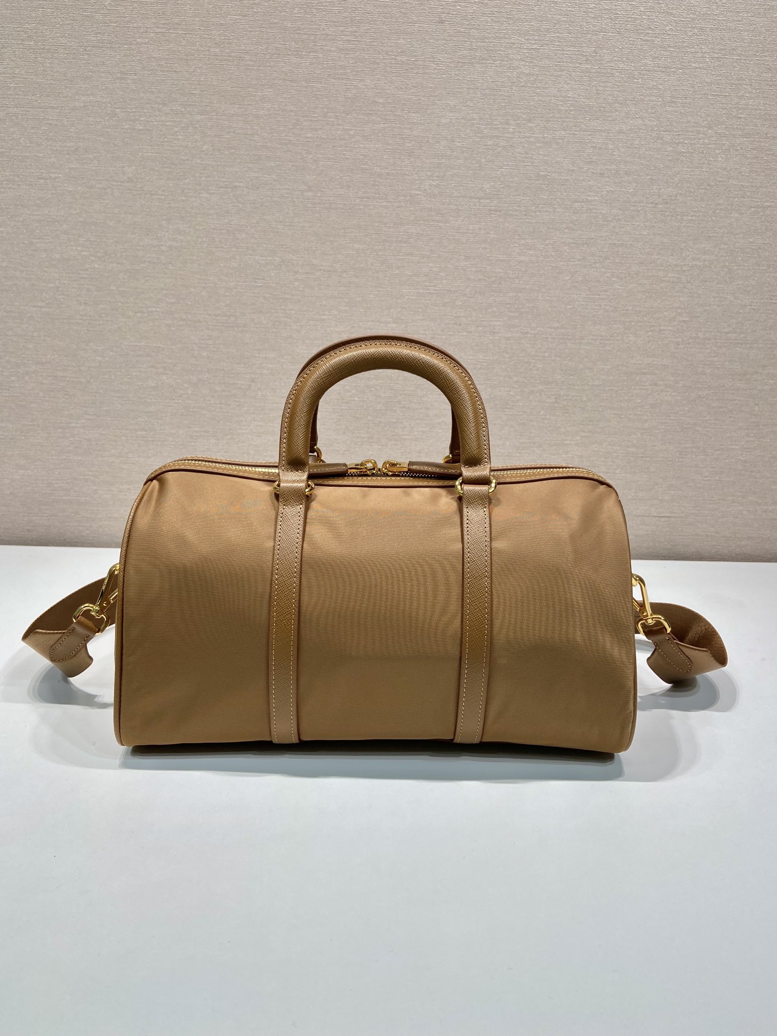 Pra*a re-edition 1978 medium re-nylon and saffiano leather top-handle bag