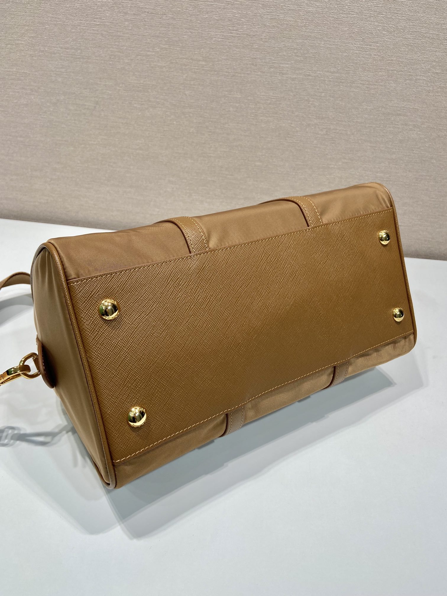 Pra*a re-edition 1978 medium re-nylon and saffiano leather top-handle bag