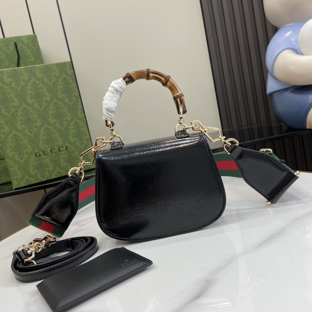 G*u*i bamboo 1947 mini top handle bag