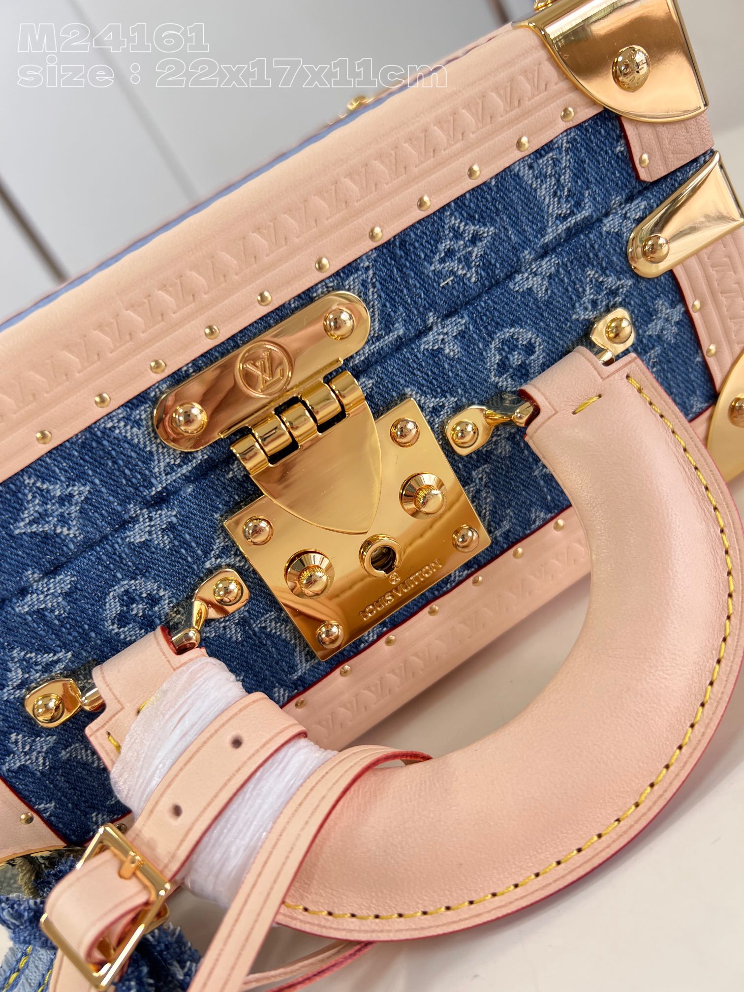 l**is V*t*n petite valise denim bleu