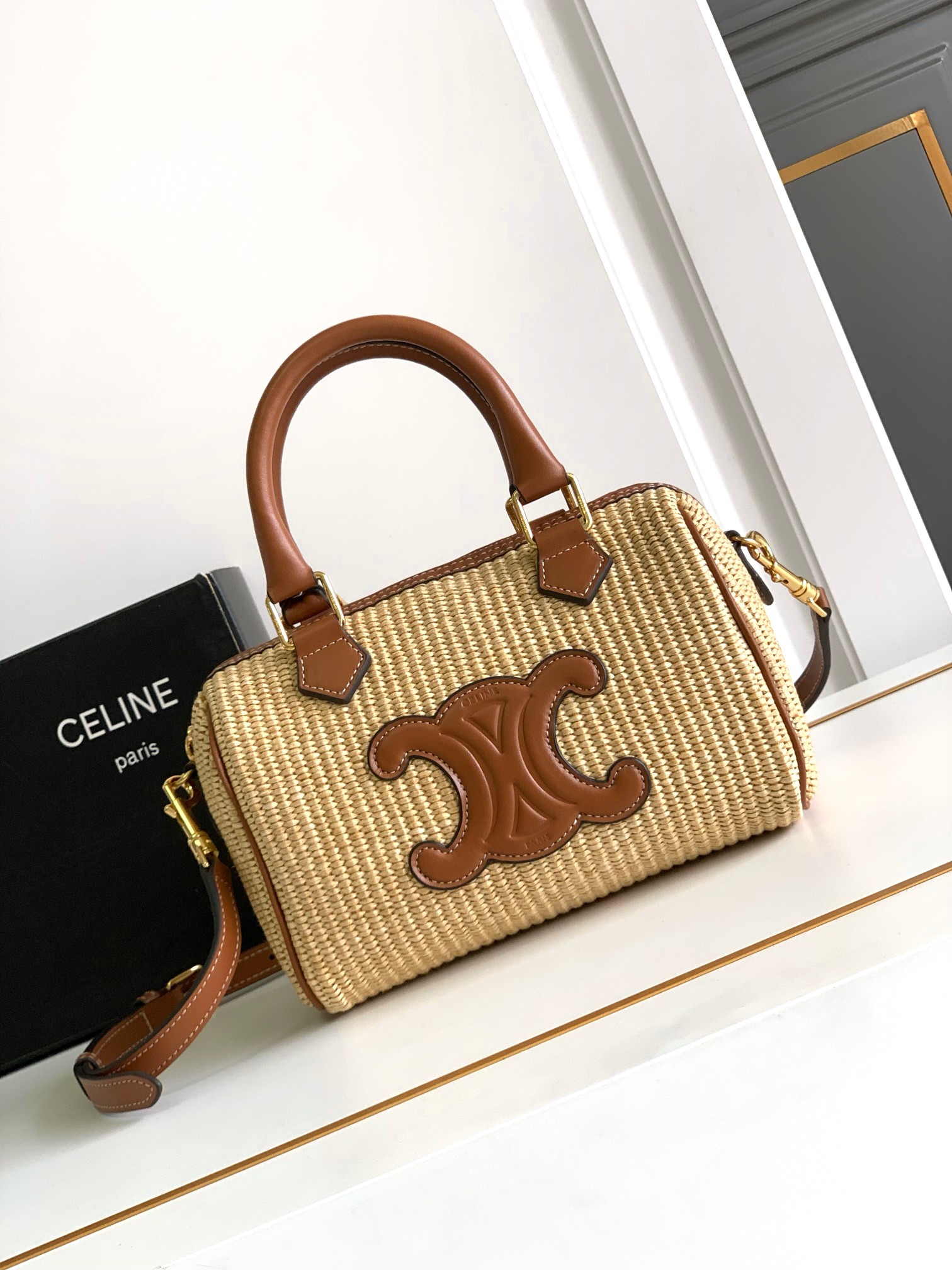 SMALL BOSTON CUIR TRIOMPHE