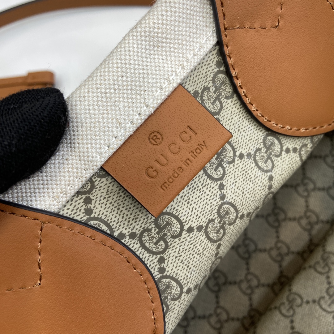 G*u*i mini tote bag with G*u*i print