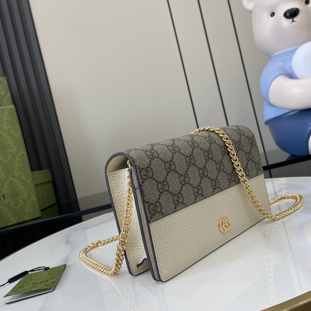 G*u*i gg marmont leather mini chain bag