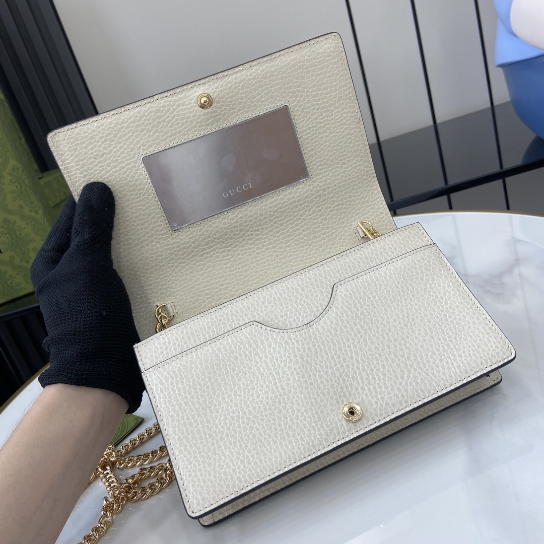 G*u*i gg marmont leather mini chain bag