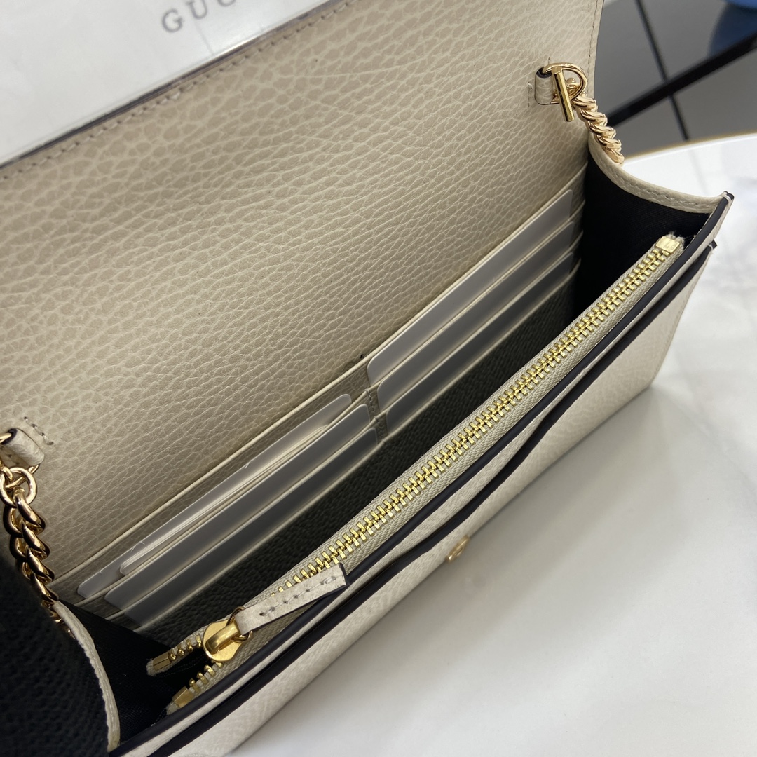G*u*i gg marmont leather mini chain bag